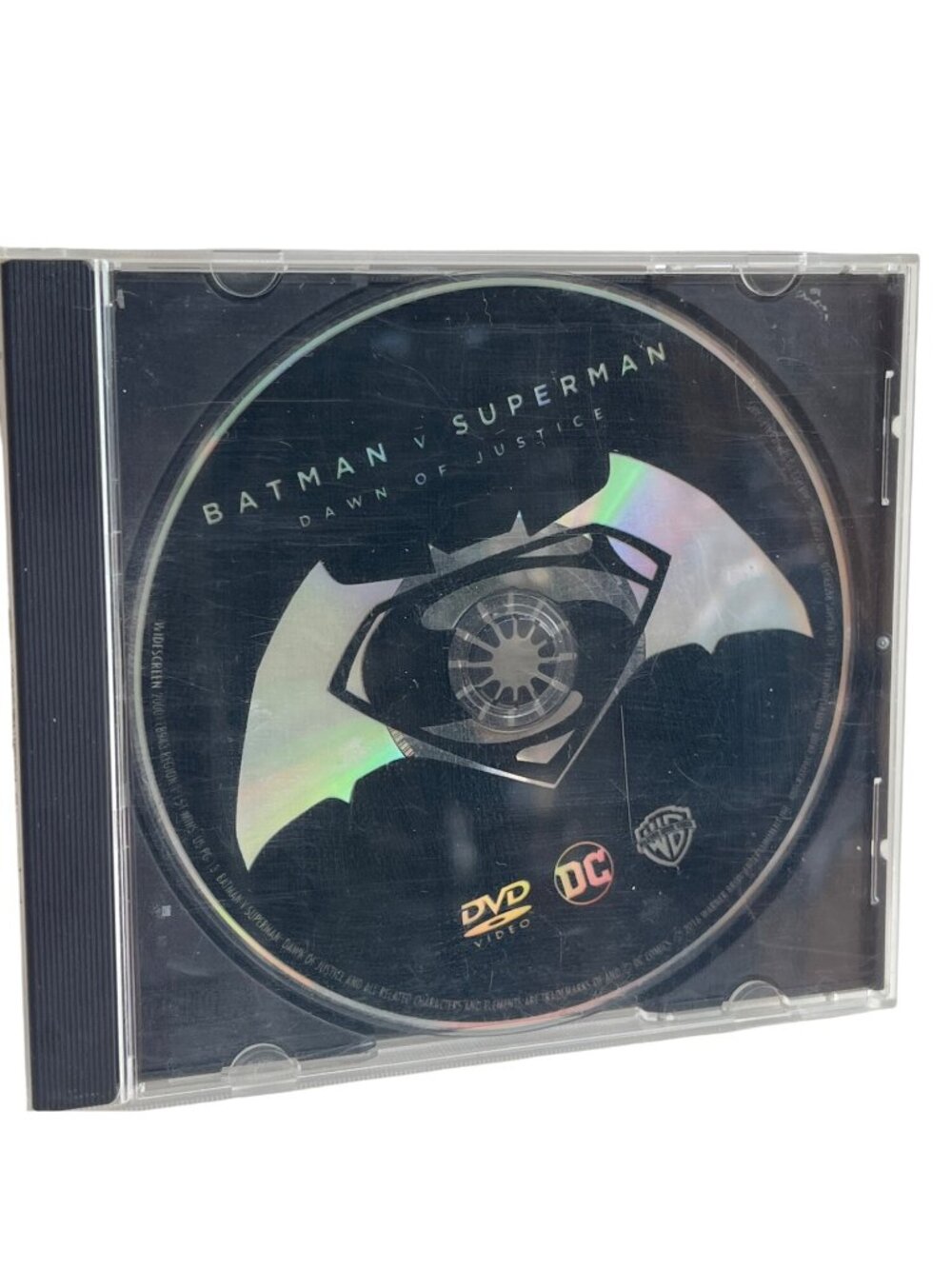 Batman V Superman: Dawn Of Justice DVD Warner Bros DC Movie Disc With Case
